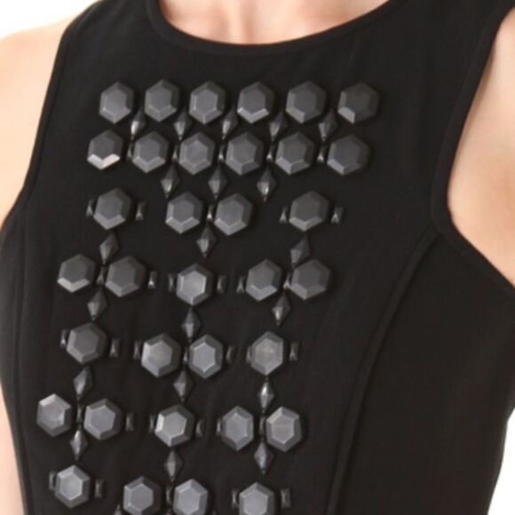 💙 GUC Tibi Black Cinta Beaded Dress - Picture 7 of 8